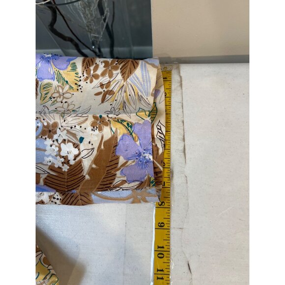 Adrianna Papell Lavender Silk Blouse & Floral Pants Set Size 16 - Picture 11 of 13